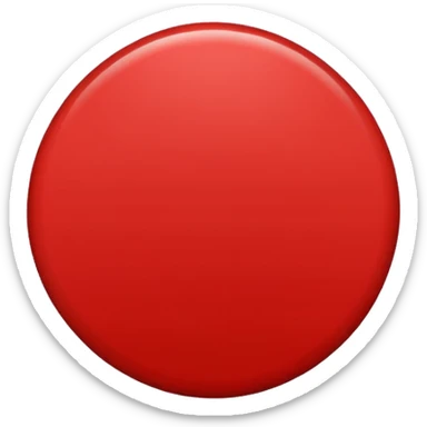 Red circle simple sticker