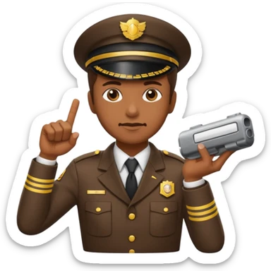 Ticket inspector with punch,Train Crew. sticker