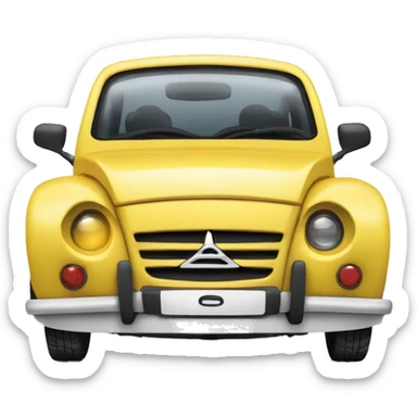 Quiero estar sentado dentro del auto C3 de citroen de sticker