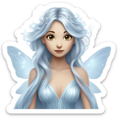 a moon fairy sticker