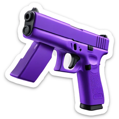 Purple Glock  sticker