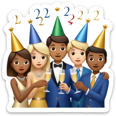 happy new year 2026 sticker