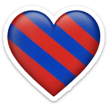 Heart in colors of Armenian flag sticker