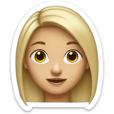 Girl wanted to something new sticker