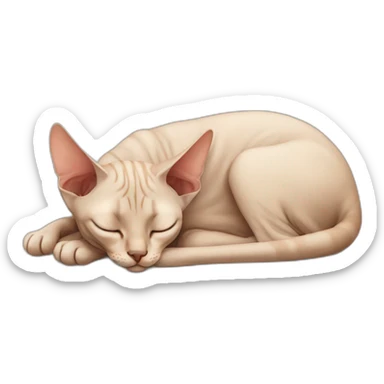 sphinx cat sleeping  sticker
