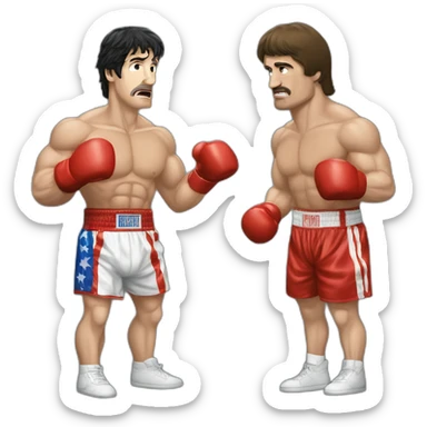 Rocky Balboa vs Iván drago sticker