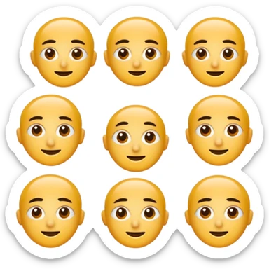 Yeşil gözlü, gözlüklü hafif dalgalı  orta boy saç, sticker