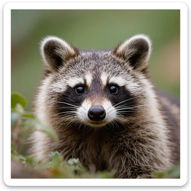 Raccoon sticker