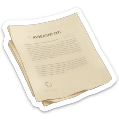 contract agreement sticker