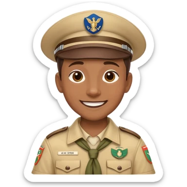 Diverse scout leader sticker