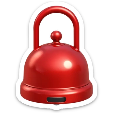 red bike bell  sticker
