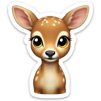 Baby deer sticker