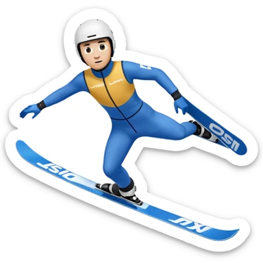chce motikona skoczka narciarskiego jak w dsj2.pl z gry deluxe ski jump 2  sticker