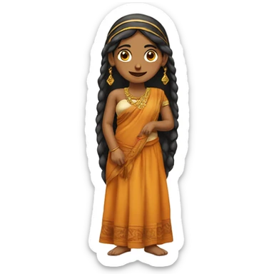 A desi ancient yound women sticker