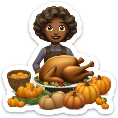 thanksgiving harvest sticker