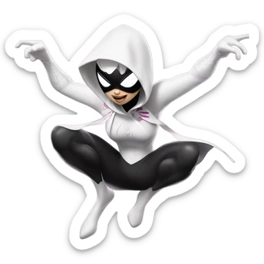 Spider-Gwen pose sticker