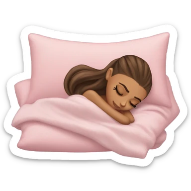 Ariana Grande sleeping sticker