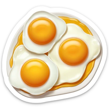 Dos huevos con lagrimas sticker
