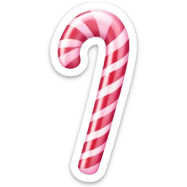 Light pink candy cane sticker