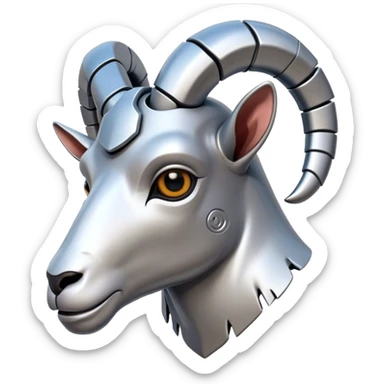 Cybernetic Ram(Goat) head  sticker