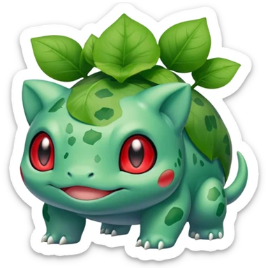 Bulbasaur from anime sticker