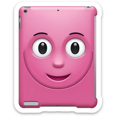 iPad 11 air with a pink case sticker