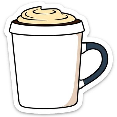 huge coffee mug sticker