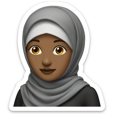 A hijabi architect  sticker