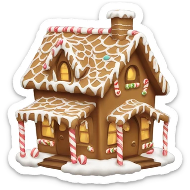 cute gingerbread house sticker