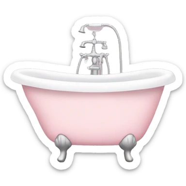 Light pink bath sticker