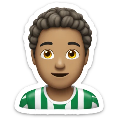 jugadora de futbol pateando balón sticker