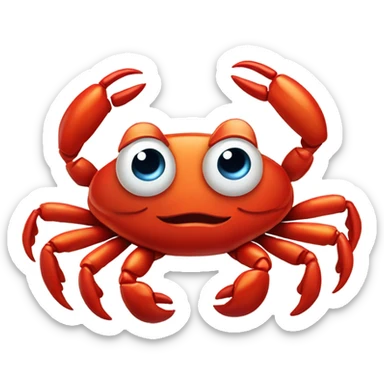 Sebastian the crab the little mermaid sticker