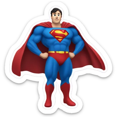  Superman with an eggplant sticker