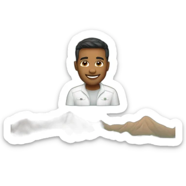 Une ville avec une vue sur hollywood sticker