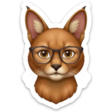 Caracal glasses  w sticker