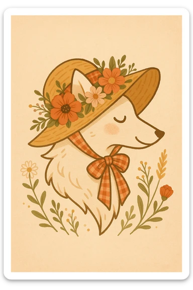 Give the Overwolf logo a cute cottagecore makeover sticker