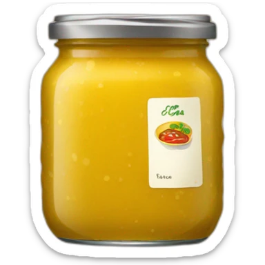 salsa sauce jar yellow label sticker