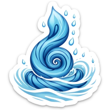 water elemental tattoo sticker