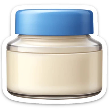 face cream jar skincare product sticker
