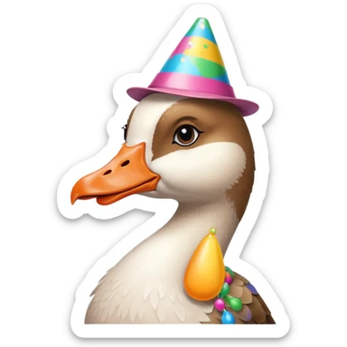 Drunk female geese best friends  sticker