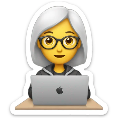 freelancer with laptop  sticker