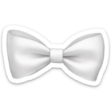 white bow sticker