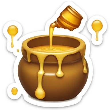 Honey pot dripping sticker