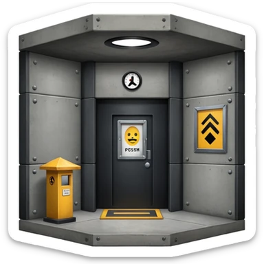 soldiers post/ guard post room sticker