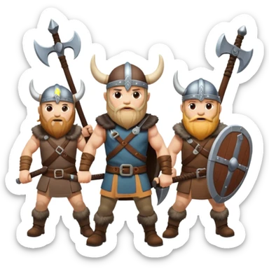 Viking attack sticker