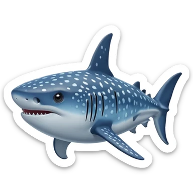 Whale shark sticker