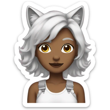 femboy with cat ears sticker