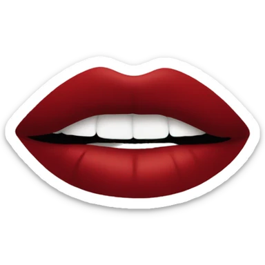 Red lipstick sticker