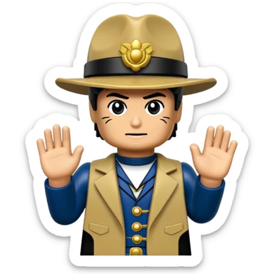 Jotaro Kujo as lego minifigure sticker