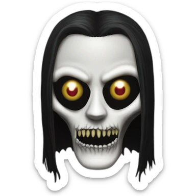 Joey Jordison Slipknot with this style : hardcore creepy gothic sticker